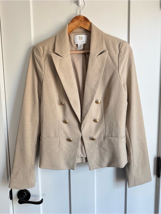 House of Harlow 1960 Jackets & Blazers - House of Harlow 1960 Double Breast Gold Button Blazer Size Small